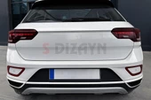 S-Dizayn VW T-Roc Makyajlı Krom Egzoz Görünümü Difüzör 3 Prç. 2021 Üzeri - 5