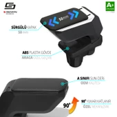 S-Dizayn Peugeot 2008 2 Kol Dayama Kolçak Geçmeli ABS Siyah 2020-2023 A+Kalite thumbnail 3