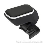 S-Dizayn Peugeot 301 ABS Vidalı Kol Dayama Kolçak Gri 2012-2017 A+Kalite thumbnail 2