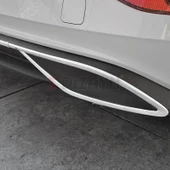 S-Dizayn VW Polo 6 HB Makyajlı Krom Egzoz Çıkışı Difüzör 2021 Üzeri - 7