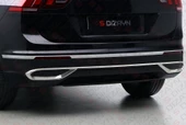 S-Dizayn VW Tiguan Krom Egzoz Görünümü Difüzör 3 Parça 2020-2024 A+Kalite - 6