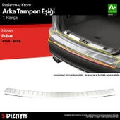 S-Dizayn Nissan Pulsar HB Krom Arka Tampon Eşiği 2014-2018 - 1