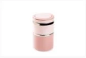 TANTİTONİ-HOMIO PEMBE PASLANMAZ ÇELİK YUVARLAK 2 KATLI YEMEK TAŞIMA KABI 930ML - 1