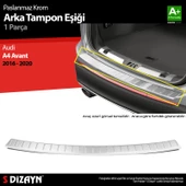 S-Dizayn Audi A4 Avant Krom Arka Tampon Eşiği 2016-2020 - 1