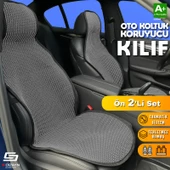 S-Dizayn Oto Koltuk Koruyucu Kılıf Füme Universal 2 Parça Ön A+ Kalite - 1