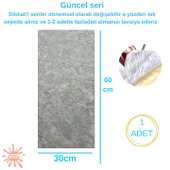 Renkli Duvarlar BS1753 Kendinden Yapışkanlı 1Adet 30x60cm Mermer Desenli Esnek Karavan Banyo Wc Duvar Kaplama Paneli - 2