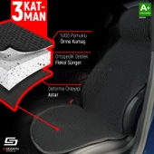 S-Dizayn Oto Koltuk Koruyucu Kılıf Siyah Universal 2 Parça Ön A+ Kalite - 3