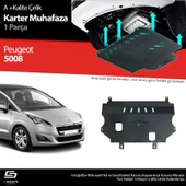 S-Dizayn Peugeot 5008 Çelik Karter Muhafaza Koruma 2013-2016 A+ Kalite - 1