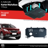 S-Dizayn Peugeot 2008 Çelik Karter Muhafaza Koruma 2013-2019 A+ Kalite - 1