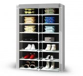 Teknor  2 Bölmeli Plastik Bez Dolap, Bez Ayakkabılık - GRİ - 1