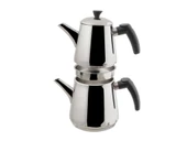 PORLAND PİRAMİT MİDİ ÇELİK ÇAYDANLIK TAKIMI 4 PARÇA - 1