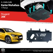 S-Dizayn Peugeot 208 Çelik Karter Muhafaza Koruma 2019 Üzeri A+ Kalite - 1