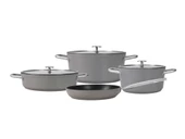 PORLAND VALOS GRİ TENCERE TAKIMI 7 PARÇA - 1