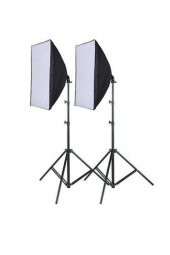 50x70cm Sürekli IşıkTek Duy Paraflaş Youtuber Make U Softbox Kit - 1