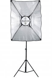 Deyatech Softbox 50X70 Paraflaş 5 Duylu Sürekli Işık 200cm Ayak Tekli Set - 1