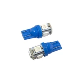 Space Dekoratif Led Ampul T10-2x5 SMD Led Mavi 12V/LAAM118-2-12 thumbnail 1