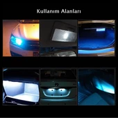 Space Dekoratif Led Ampul T10-2x5 SMD Led Mavi 12V/LAAM118-2-12 thumbnail 2