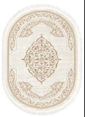 Brillant Latex Oval Kaymaz Taban Halı-FİRUZE HLE11314.802-(150x230) - 2