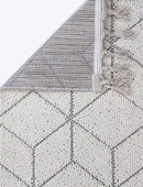 Dekorenti Halı Bukle Koleksiyonu Dekoratif Saçaklı Halı 1407 Beyaz thumbnail 2