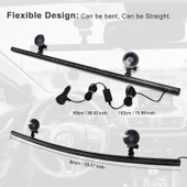 Çakar lamba 12-32v esnek model 84cm vantuzlu çakarlı mavi-kırmızı / LAPA543 thumbnail 5