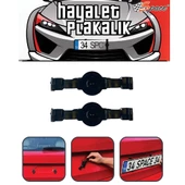 Hayalet plakalık siyah polikarbon / DAPLY11 - 1