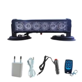 Tepe çakar lamba mıknatıslı vantuzlu 21 fonksiyonlu 15,5cm  6 ledli kırmızı-mavi usb-fiş şarjlı-kumandalı  adet  / LAPA118-2 thumbnail 4