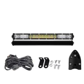 Space Offroad sis lambası 34cm beyaz-amber flaşlı 120w 12-30v adet / LASS315-1 - 3