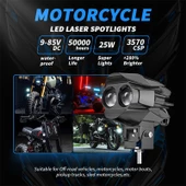 Space Offroad sis lambası 7.8 x 10 x 7 cm sarı-beyaz 12-60v set/  LASS368 thumbnail 3