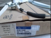 Hyundai Accent 1995-1999 yumurta kasa Ön kapı Cam Krikosu Sağ mekanik manuel yolcu tarafı Orjinal Marka Orjinal Parça 82402-22000 - 6