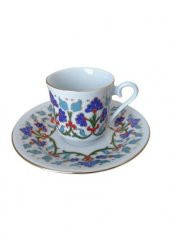 Kütahya Porselen 2 Kişilik 3873 Desen Kahve Fincan Takımı - 1