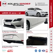 Seat Leon 3 5F Marşpiyel 2 Prç Fiber 2013 ve Sonrası - 4