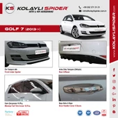 VW Golf 7 Spoiler Camüstü Gt Fiber 2013 ve Sonrası - 3