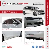 VW Golf 7 Spoiler Camüstü Gt Fiber 2013 ve Sonrası - 1
