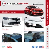Renault Clio 4 Spoiler Camüstü Md:2 Gt Fiber 2013-2019 - 2