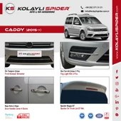 VW Caddy Sis Farı Alt Çıtası 2 Prç Krom 2015 ve Sonrası - 3