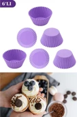 Airfryer Yapışmaz Kek Muffin Kalıbı 6’lı - Tüm Hava Fritözleriyle Uyumlu thumbnail 5