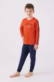 U.S. Polo Assn. 1911 Garson Erkek Çocuk Uzun Kol Manşetli Pijama Takım thumbnail 1