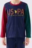 U.S. Polo Assn. 1919 Authentic Brand Erkek Çocuk Uzun Kol Pijama Takım thumbnail 9
