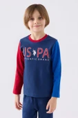 U.S. Polo Assn. 1919 Authentic Brand Erkek Çocuk Uzun Kol Pijama Takım thumbnail 2