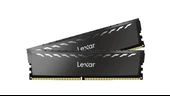 LEXAR THOR RAM DT GAMING DDR4 UDIMM 16GB KIT 2x8GB 3200 XMP MEMORY WITH HEATSINK DARK GREY COLOR DUAL PACK LD4BU008G-R3200GDXG - 2
