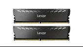 LEXAR THOR RAM DT GAMING DDR4 UDIMM 16GB KIT 2x8GB 3200 XMP MEMORY WITH HEATSINK DARK GREY COLOR DUAL PACK LD4BU008G-R3200GDXG - 1