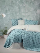 Cotton Box Limi Yatak Örtülü Çift Kiş Nevresim Takımı-Aldo Mint thumbnail 1