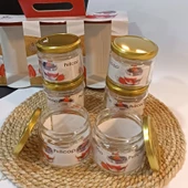 300 Cc Cam Magnolia Kavanozu Kapaklı 24 adet - 5