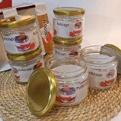 300 Cc Cam Magnolia Kavanozu Kapaklı 24 adet - 8