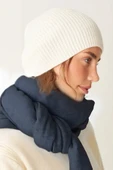 Kadın Polar Şal Yumuşak Puffy Sıcak Tutan Kalın Renkli KışlıkUzun Atkı Kaşkol Omuz Şalı 30 x 190 cm - 7