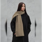 Kadın Polar Şal Yumuşak Puffy Sıcak Tutan Kalın Renkli KışlıkUzun Atkı Kaşkol Omuz Şalı 30 x 190 cm - 3