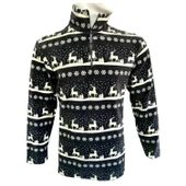 Polar Sweatshirt - Thermoform - Fermuarlı - Lacivert thumbnail 3