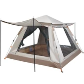 S. DFT 3 Kişilik Otomatik Çadır 2x2x1.35m - Bej - 5