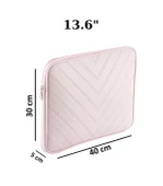 Notebook Laptop Macbook Çantası Suni Deri 13"-13.6" inç - 800-DÜZ Açık Pembe - 5