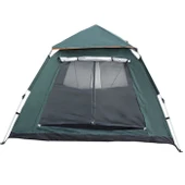 S. DFT 4 Kişilik Otomatik Çadır 2.4x2.4x1.55m - Yeşil thumbnail 1